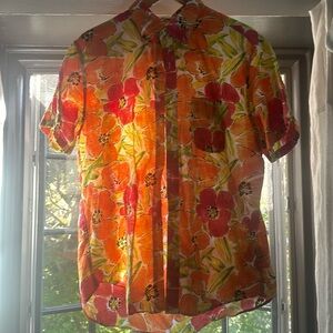 J.Crew linen summer shirt, button-down